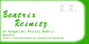 beatrix reinitz business card